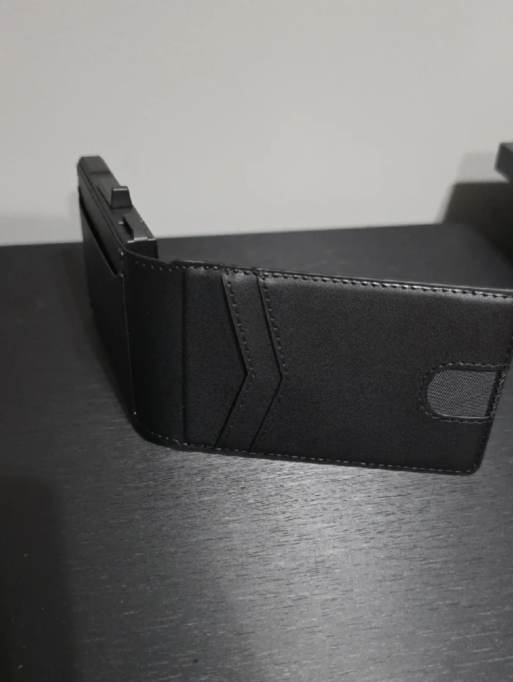 Black Slim Pop Up Wallet